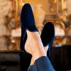Hoomie Samtslipper Château Damen Blue Gr. 37 - 2