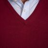 William Lockie X Torquato V-Ausschnitt Kaschmir Claret 52 - 3