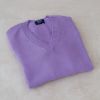 Merino-Pullover von William Lockie Lavender Gr. L