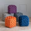 Samtpouf Knot Orange - 3