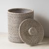 Papierkorb Rattangeflecht