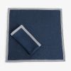 Leinenserviette Bayonne Blau/Weiß 50 x 50 cm - 4