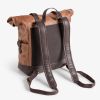 Leder Rolltop Rucksack Vicenza - 3
