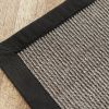 Sisalteppich Bouclé Anthrazit 120 x 180 cm - 4