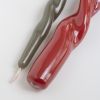 Lackkerzen Twist 24 cm Ø 2,2 cm Dunkelrot 4er-Set - 3