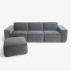 Modulares Sofa Estrade 4-Sitzer Kieselgrau - 4