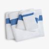 Handtuch mit Chenille-Bordüre Blau - 3